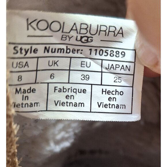 Koolaburra By UGG Womens Brown Suede & Faux Shearling Winter Boots Size 8 Side Z - Picture 9 of 12